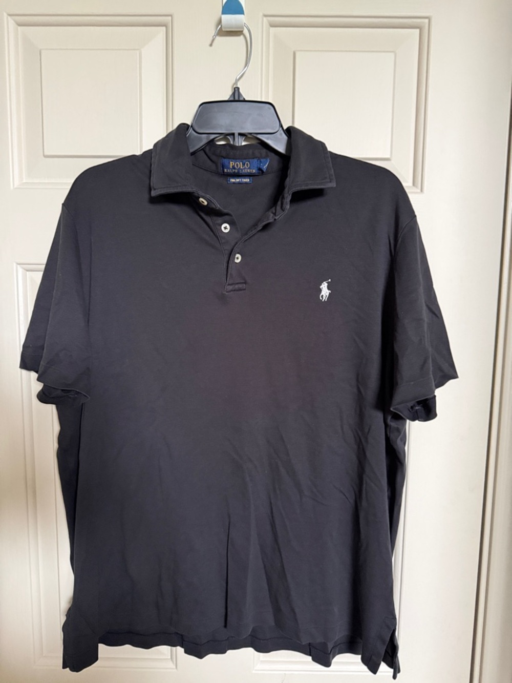 Polo by Ralph Lauren Black Polo with White Pony Logo